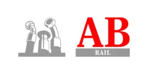 A B Hoses and rail logo with a white background